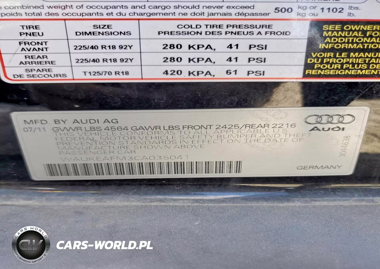2012 Audi A3 Premium Plus VIN:WAUKEAFM3CA035041 - 12