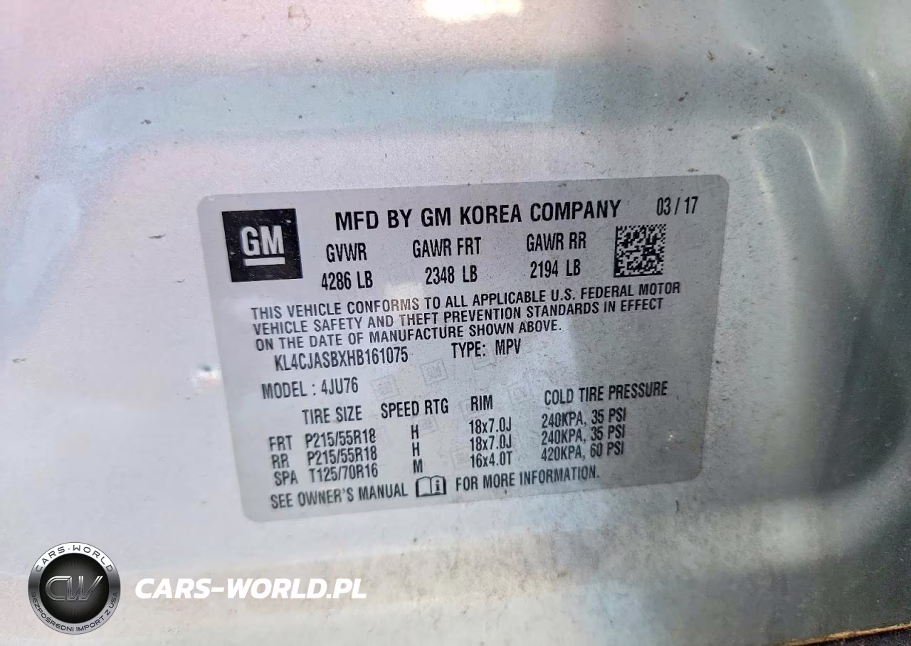 2017 Buick Encore Preferred VIN:KL4CJASBXHB161075 - 12