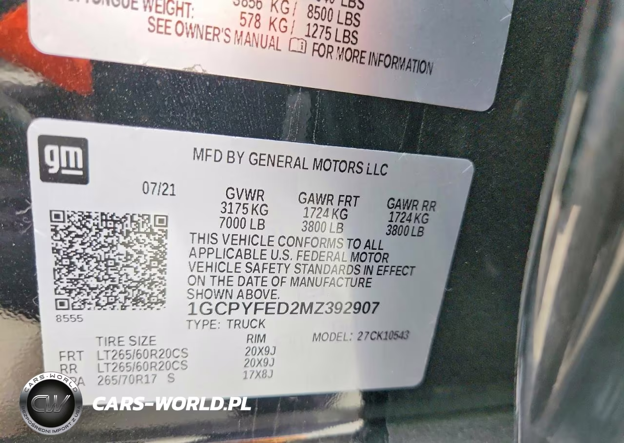2021 Chevrolet Silverado K1500 Lt Trail Boss VIN:1GCPYFED2MZ392907 - 12