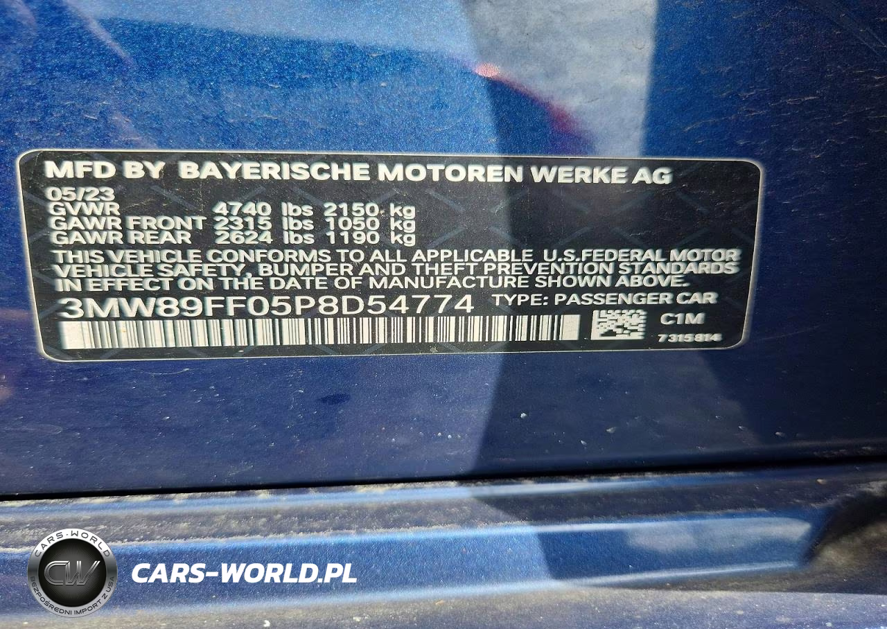 2023 BMW 330Xi VIN:3MW89FF05P8D54774 - 13