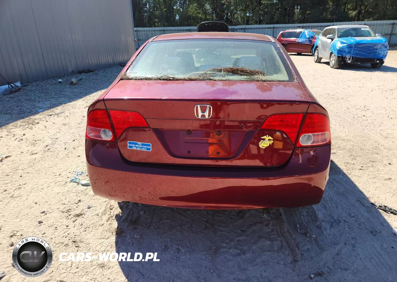 2007 Honda Civic Lx VIN:1HGFA16587L049327 - 6
