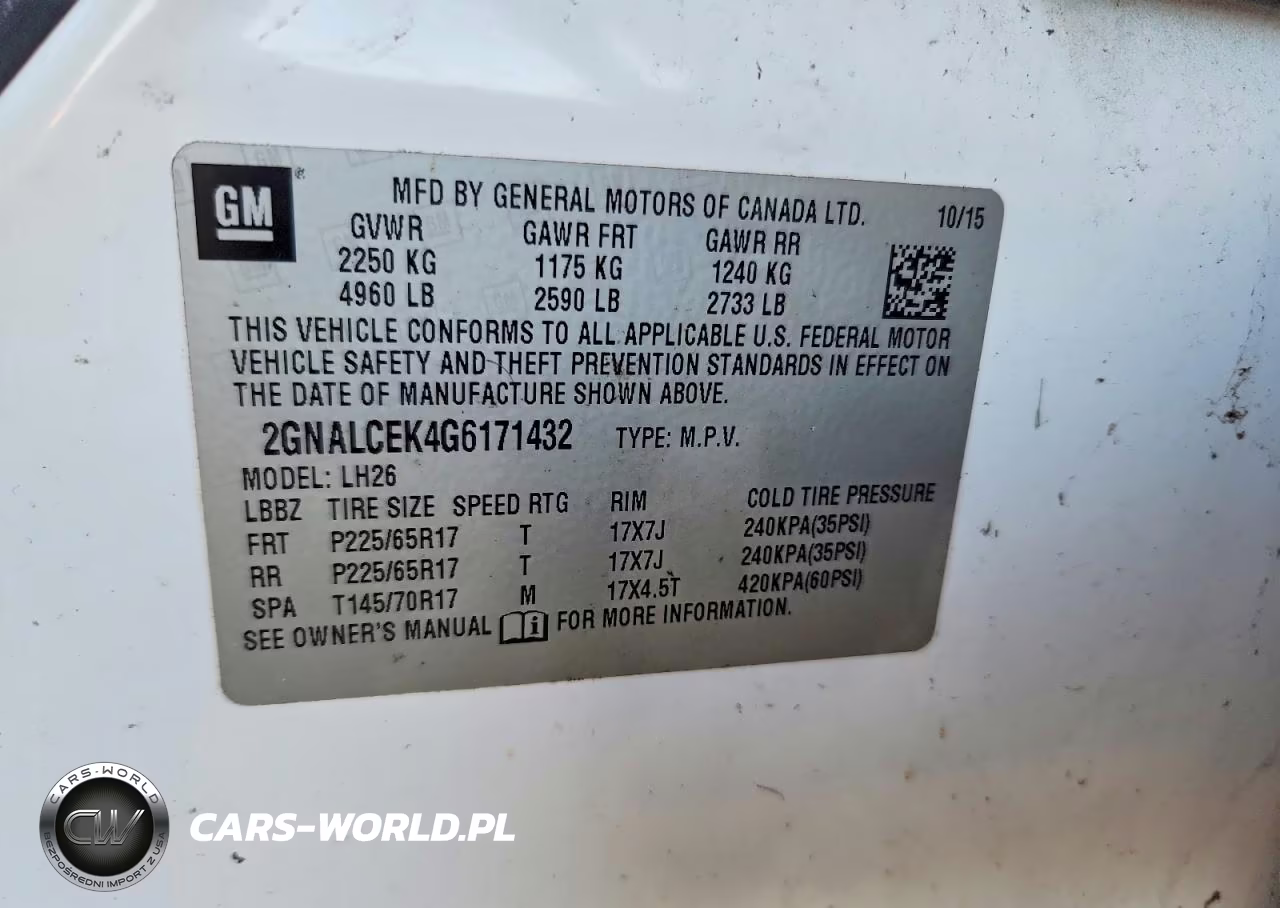 2016 Chevrolet Equinox Lt VIN:2GNALCEK4G6171432 - 13