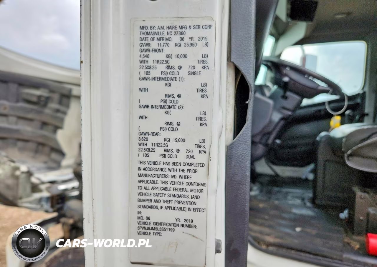 2020 Hino 258-268 Refrigerated Box Truck VIN:5PVNJ8JM5L5S51199 - 12