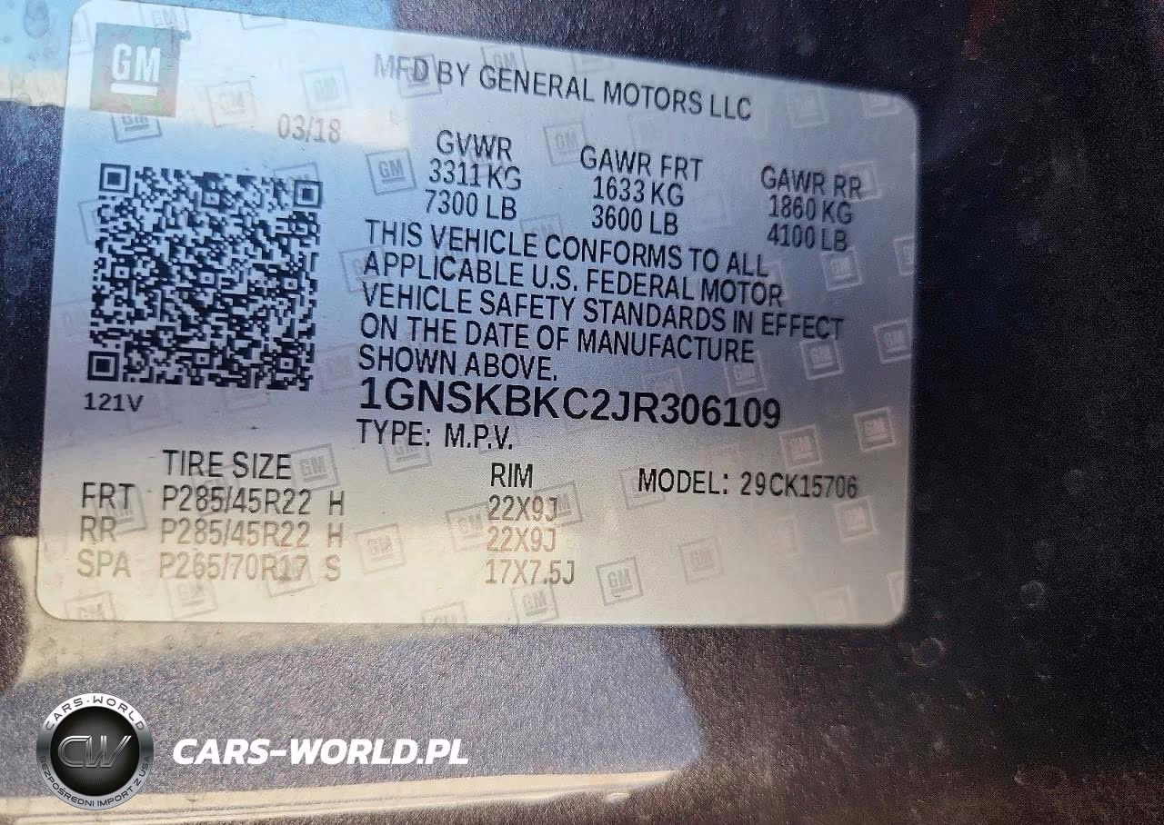 2018 Chevrolet Tahoe K1500 Lt VIN:1GNSKBKC2JR306109 - 13