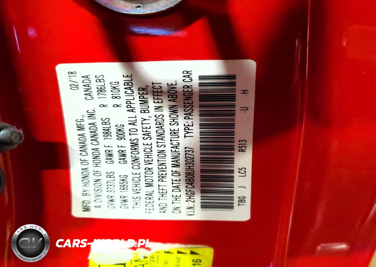 2018 Honda Civic Lx VIN:2HGFC4B08JH302737 - 12