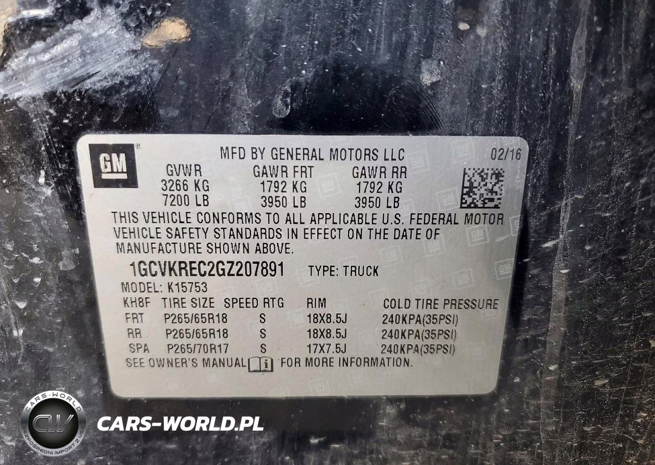 2016 Chevrolet Silverado K1500 Lt VIN:1GCVKREC2GZ207891 - 12