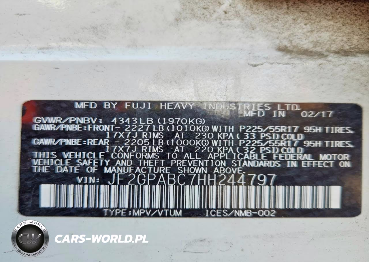 2017 Subaru Crosstrek Premium VIN:JF2GPABC7HH244797 - 13