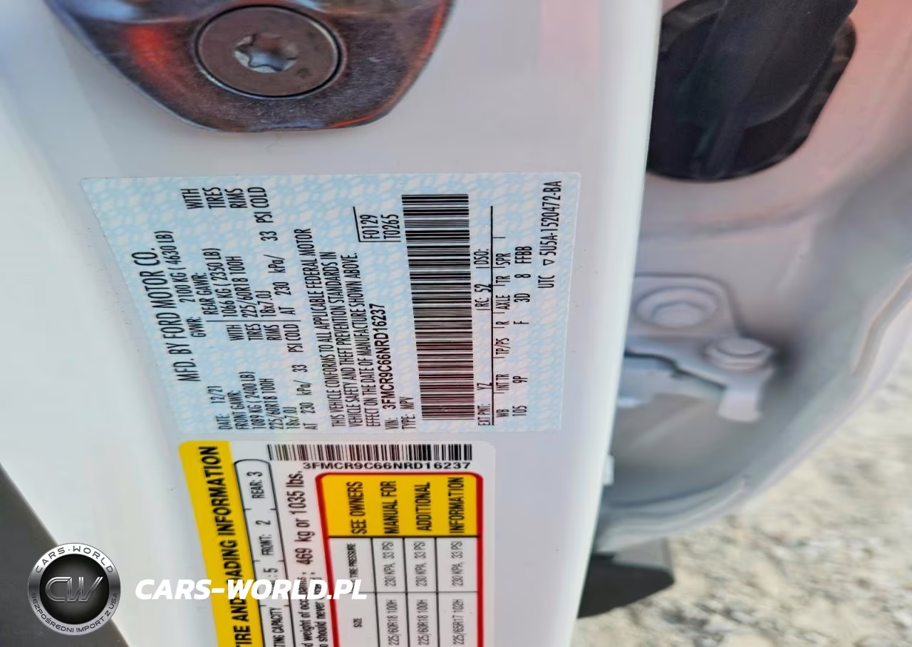 2022 Ford Bronco Sport Outer Banks VIN:3FMCR9C66NRD16237 - 13