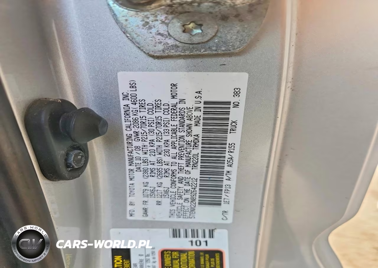 2009 Toyota Tacoma Base VIN:5TENX22N89Z642212 - 12