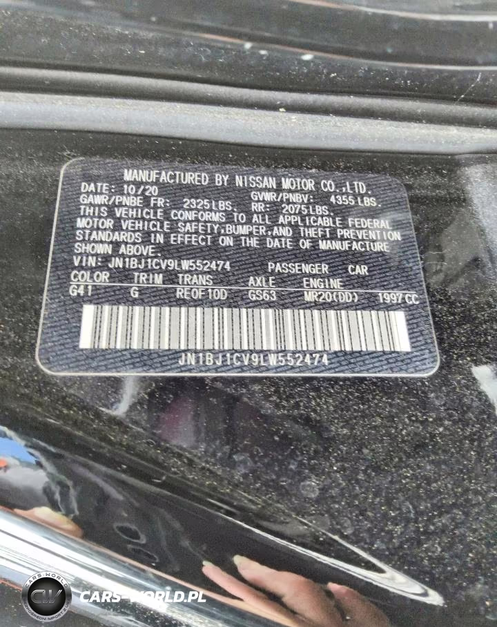 2020 Nissan Rogue Sport S VIN:JN1BJ1CV9LW552474 - 12