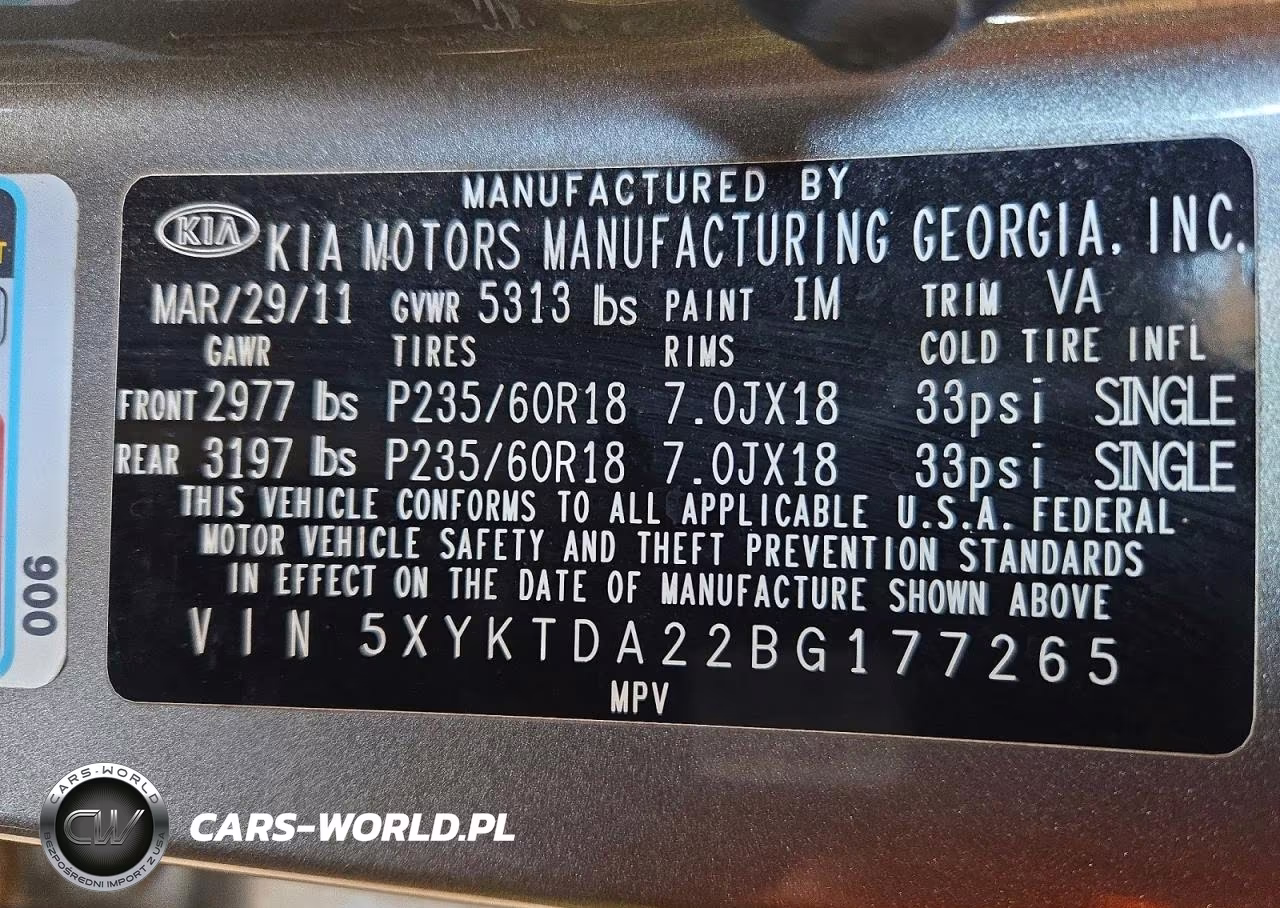 2011 Kia Sorento Lx VIN:5XYKTDA22BG177265 - 13