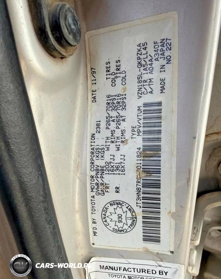 1998 Toyota 4Runner Limited VIN:JT3HN87R0W9011824 - 10