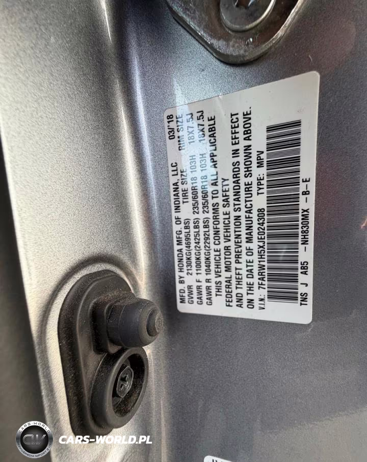 2018 Honda Cr-V Ex VIN:7FARW1H5XJE024308 - 10
