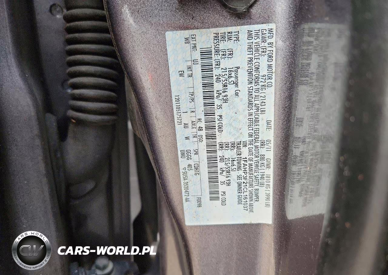 2012 Ford Focus Se VIN:1FAHP3F21CL161037 - 12
