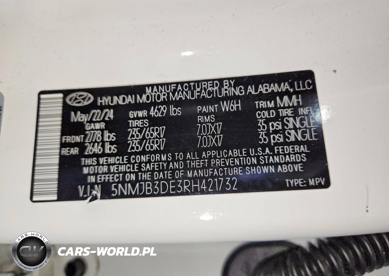 2024 Hyundai Tucson Sel VIN:5NMJB3DE3RH421732 - 13