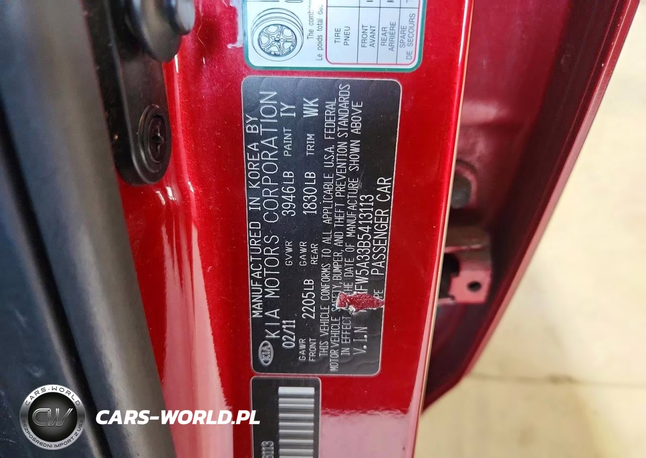 2011 Kia Forte5 Sx VIN:KNAFW5A33B5413113 - 12