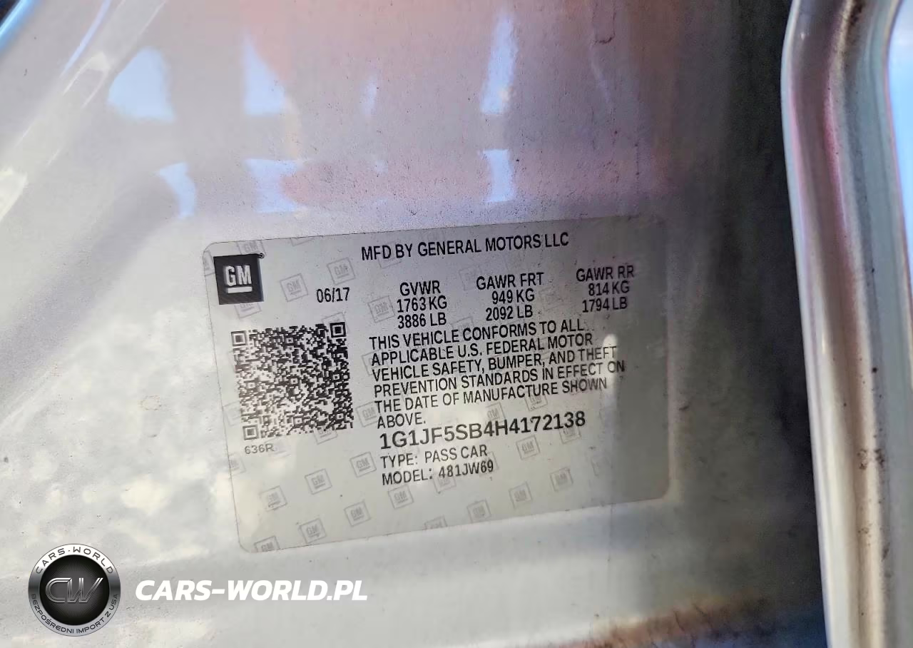 2017 Chevrolet Sonic Premier VIN:1G1JF5SB4H4172138 - 12