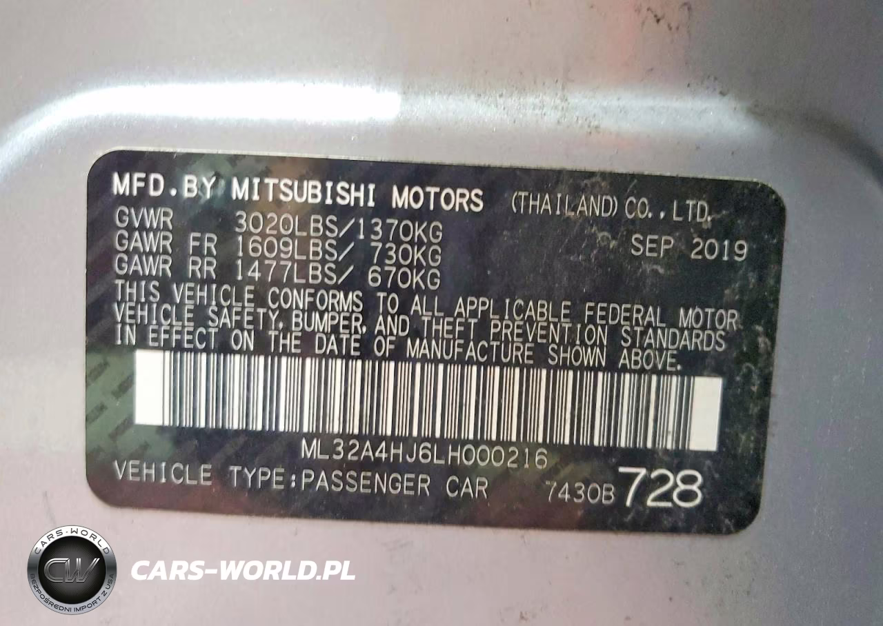 2020 Mitsubishi Mirage Se VIN:ML32A4HJ6LH000216 - 12