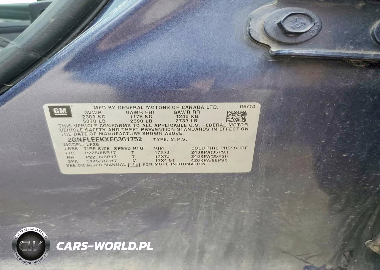 2014 Chevrolet Equinox Ls VIN:2GNFLEEKXE6361752 - 13