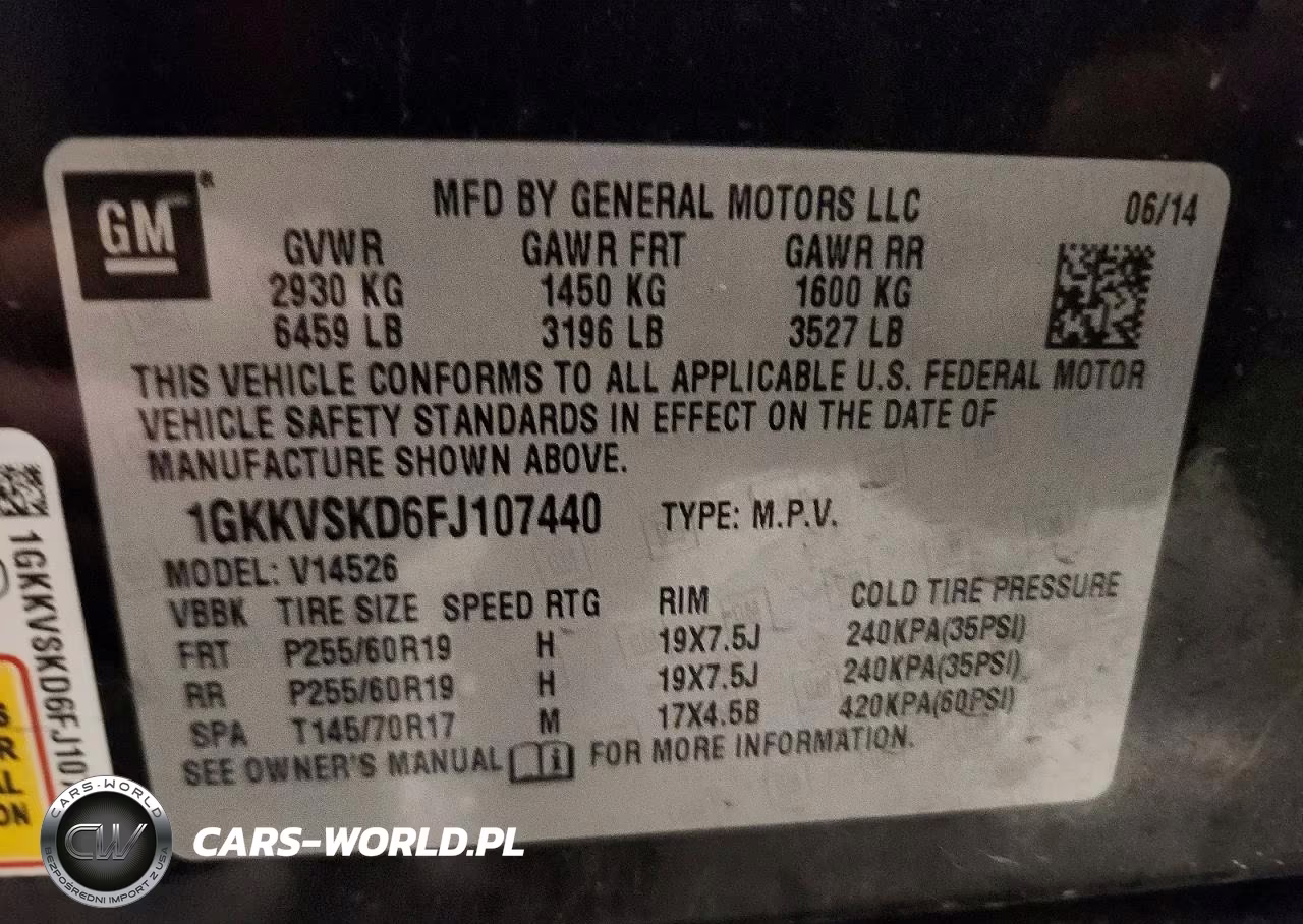 2015 GMC Acadia Slt-2 VIN:1GKKVSKD6FJ107440 - 13