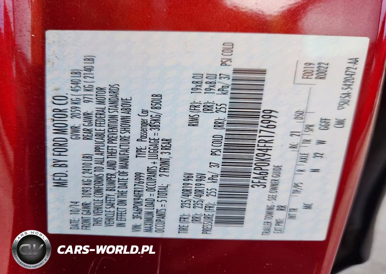 2015 Ford Fusion Titanium VIN:3FA6P0K94FR176999 - 13