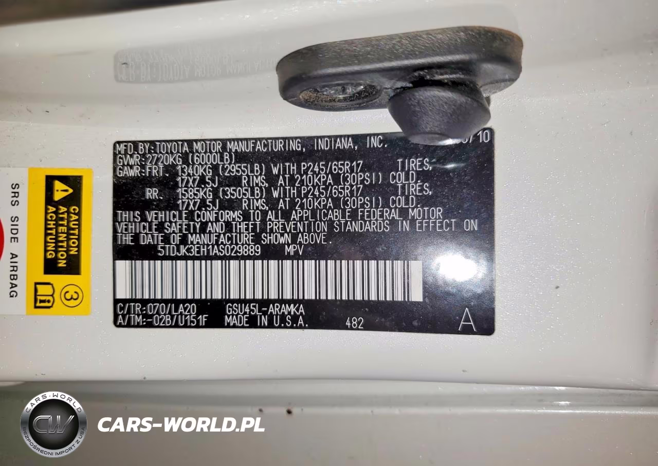 2010 Toyota Highlander Se VIN:5TDJK3EH1AS029889 - 13
