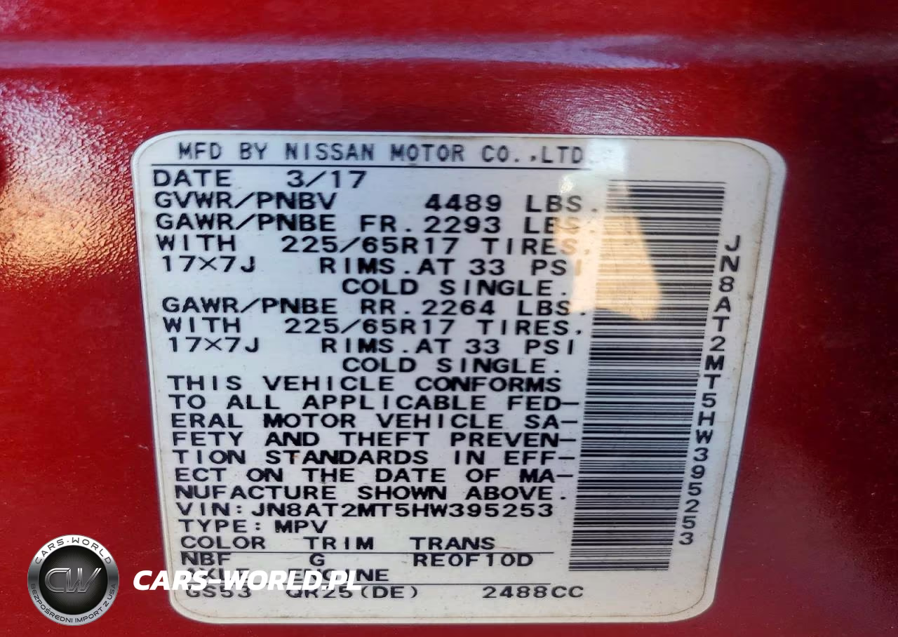 2017 Nissan Rogue S VIN:JN8AT2MT5HW395253 - 13