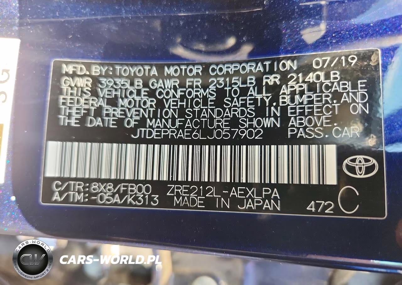 2020 Toyota Corolla Le VIN:JTDEPRAE6LJ057902 - 12