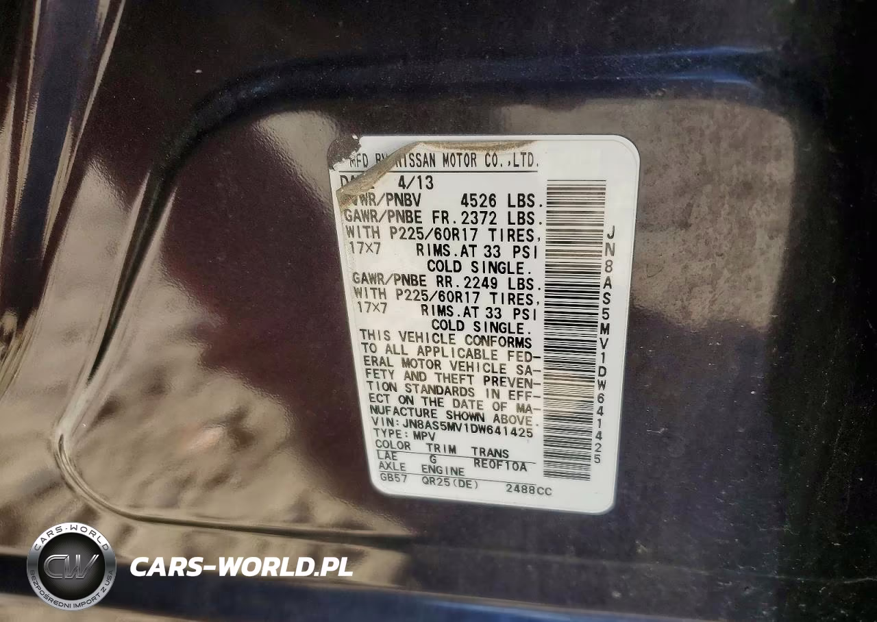 2013 Nissan Rogue S VIN:JN8AS5MV1DW641425 - 13