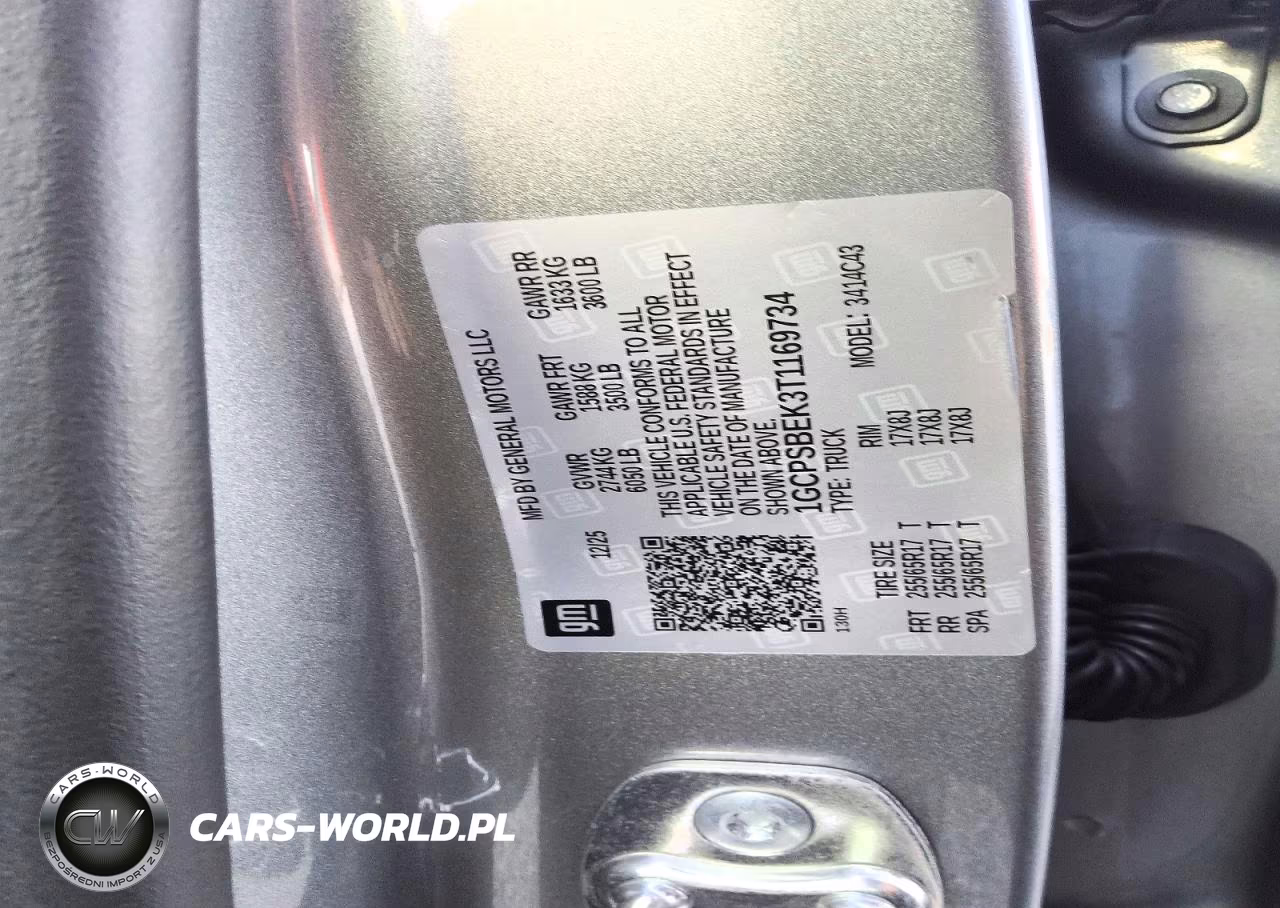 2026 Chevrolet Colorado VIN:1GCPSBEK3T1169734 - 12