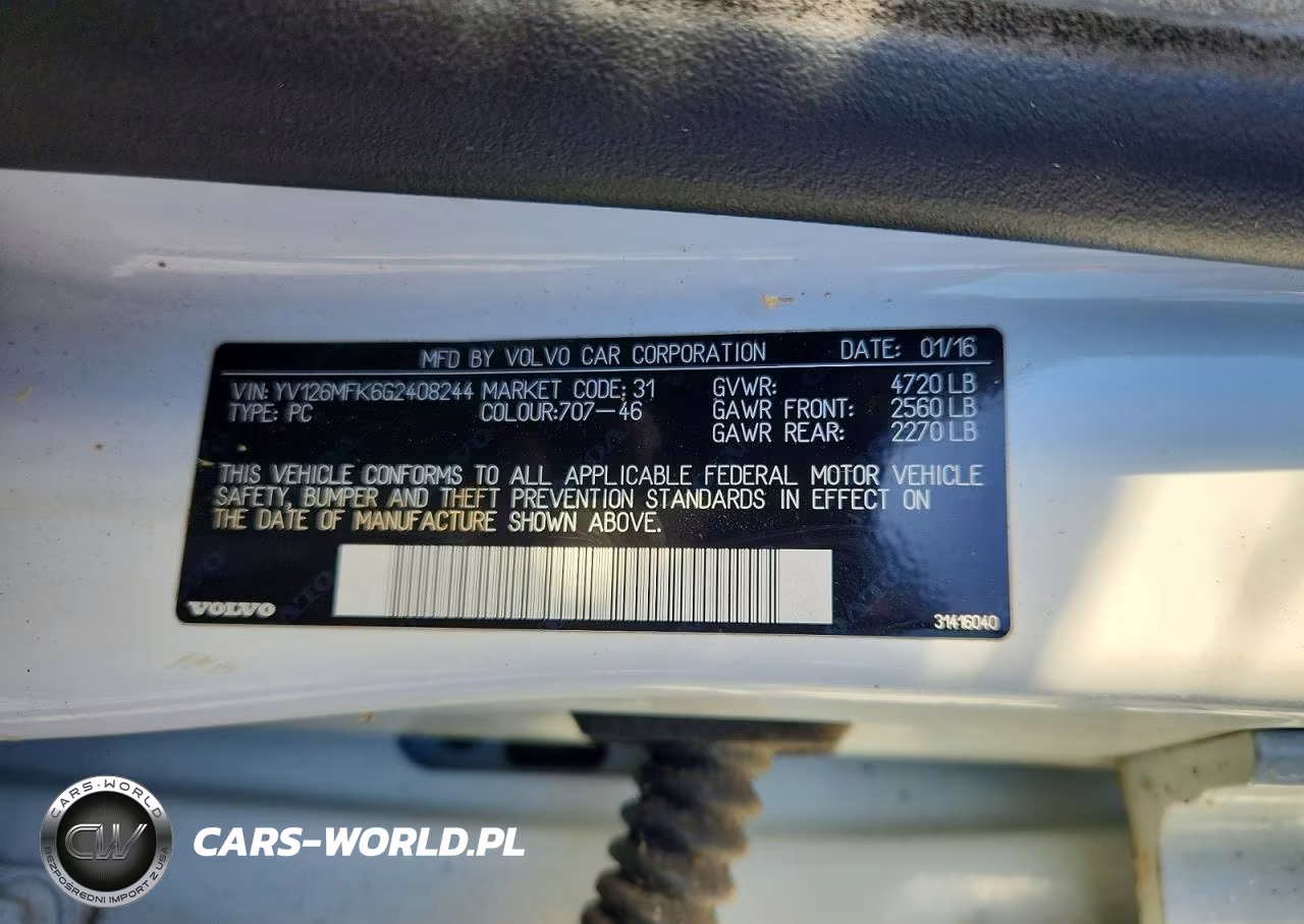 2016 Volvo S60 Premier VIN:YV126MFK6G2408244 - 12