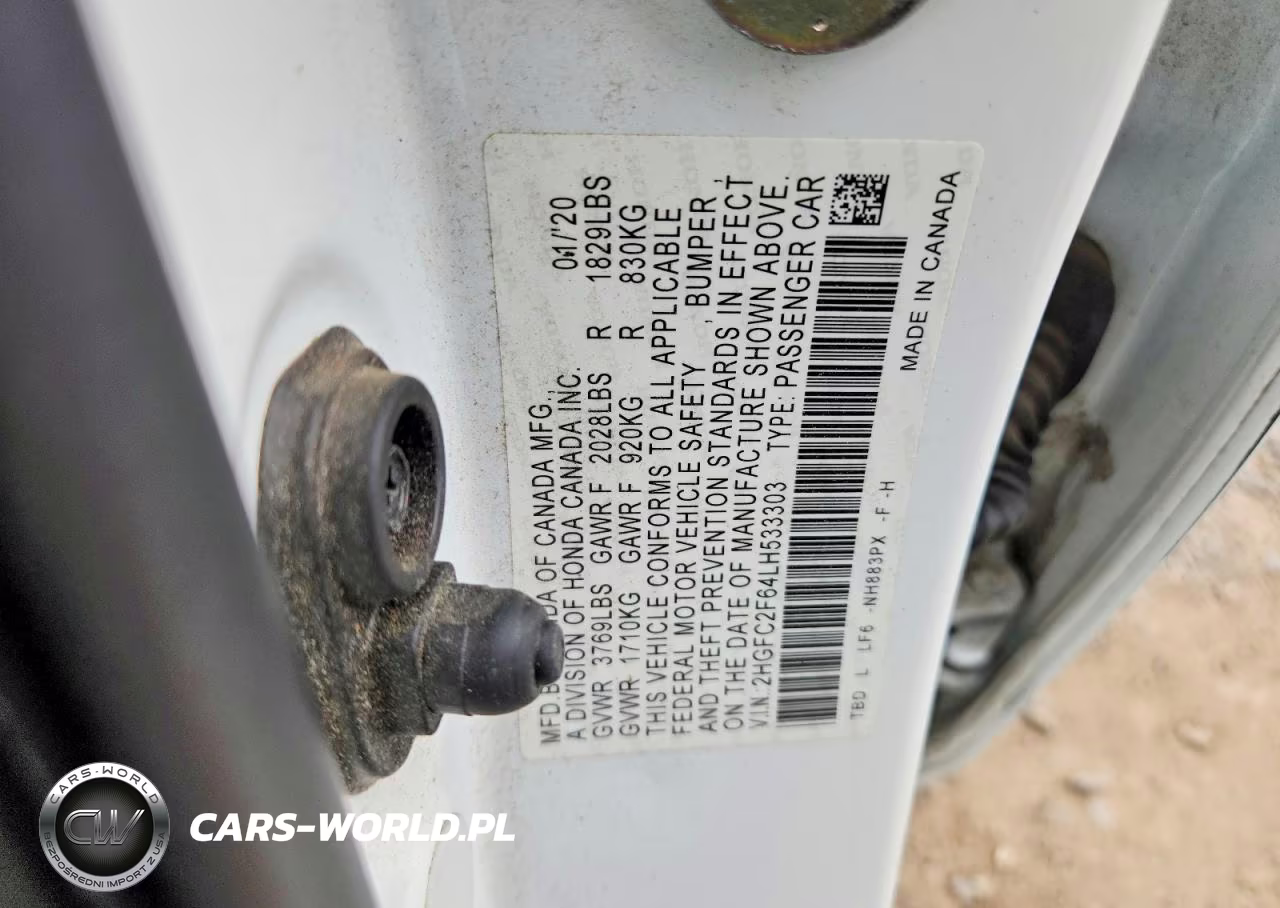 2020 Honda Civic Lx VIN:2HGFC2F64LH533303 - 13