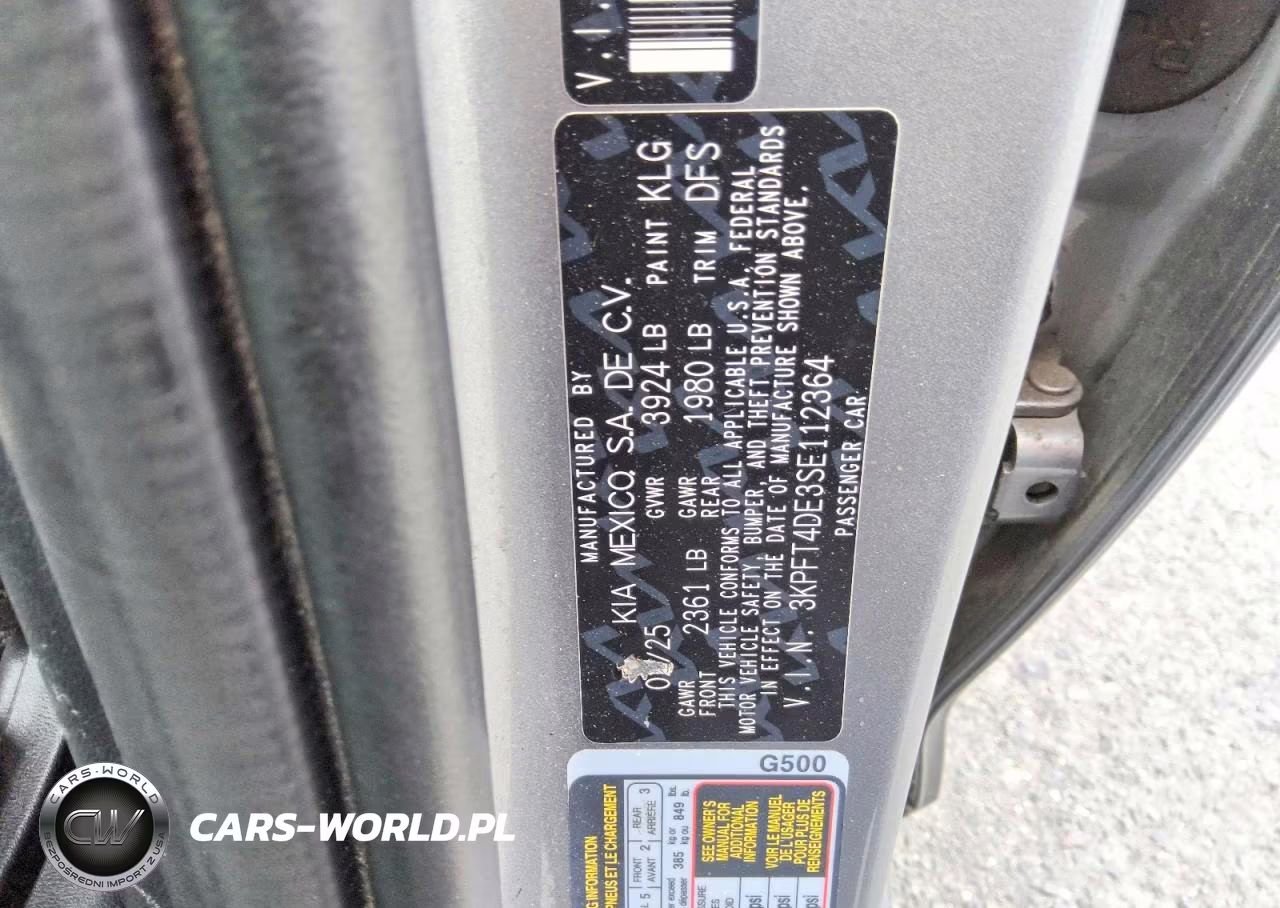 2025 Kia K4 Lxs VIN:3KPFT4DE3SE112364 - 12