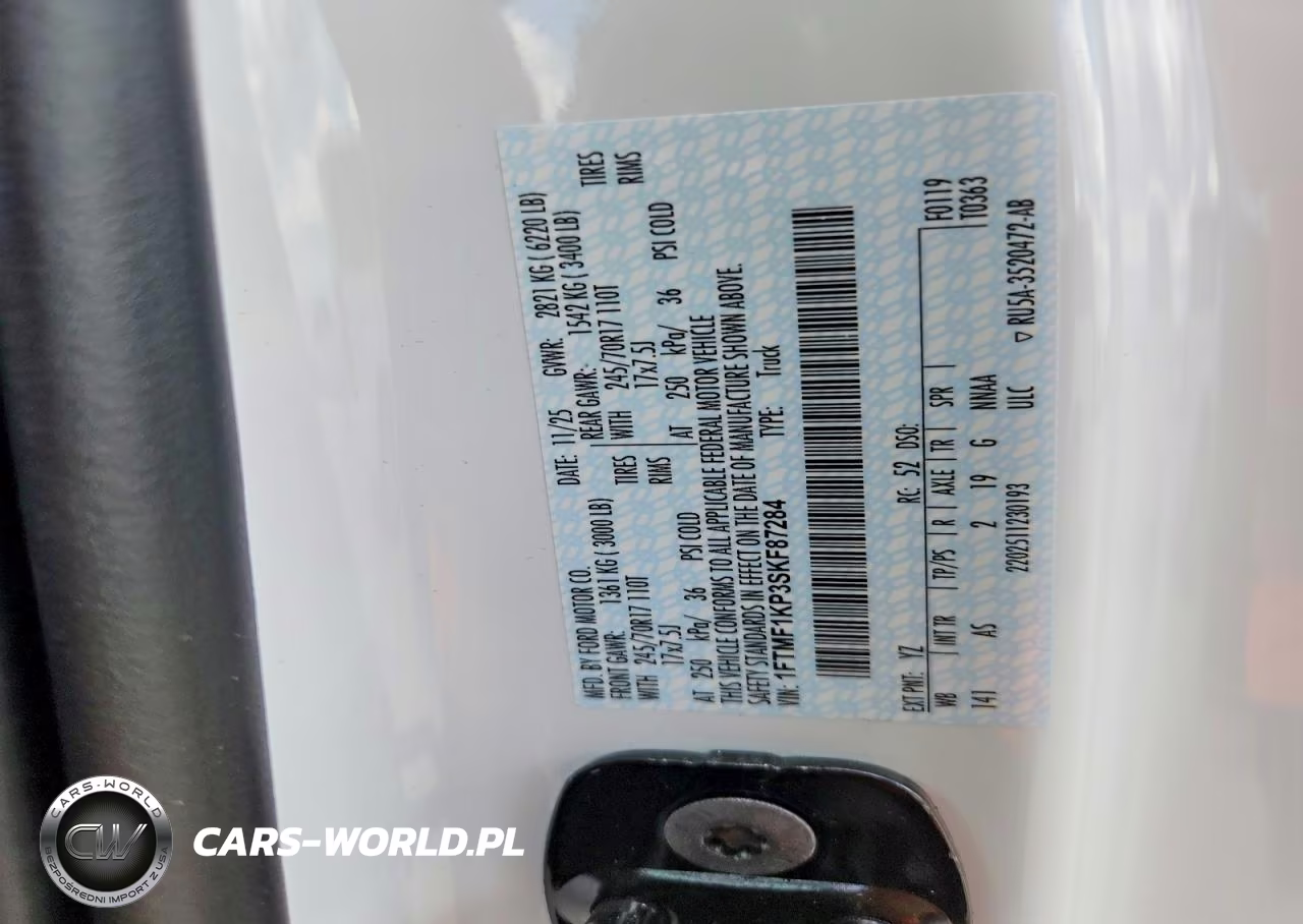 2025 Ford F150 Xl VIN:1FTMF1KP3SKF87284 - 12