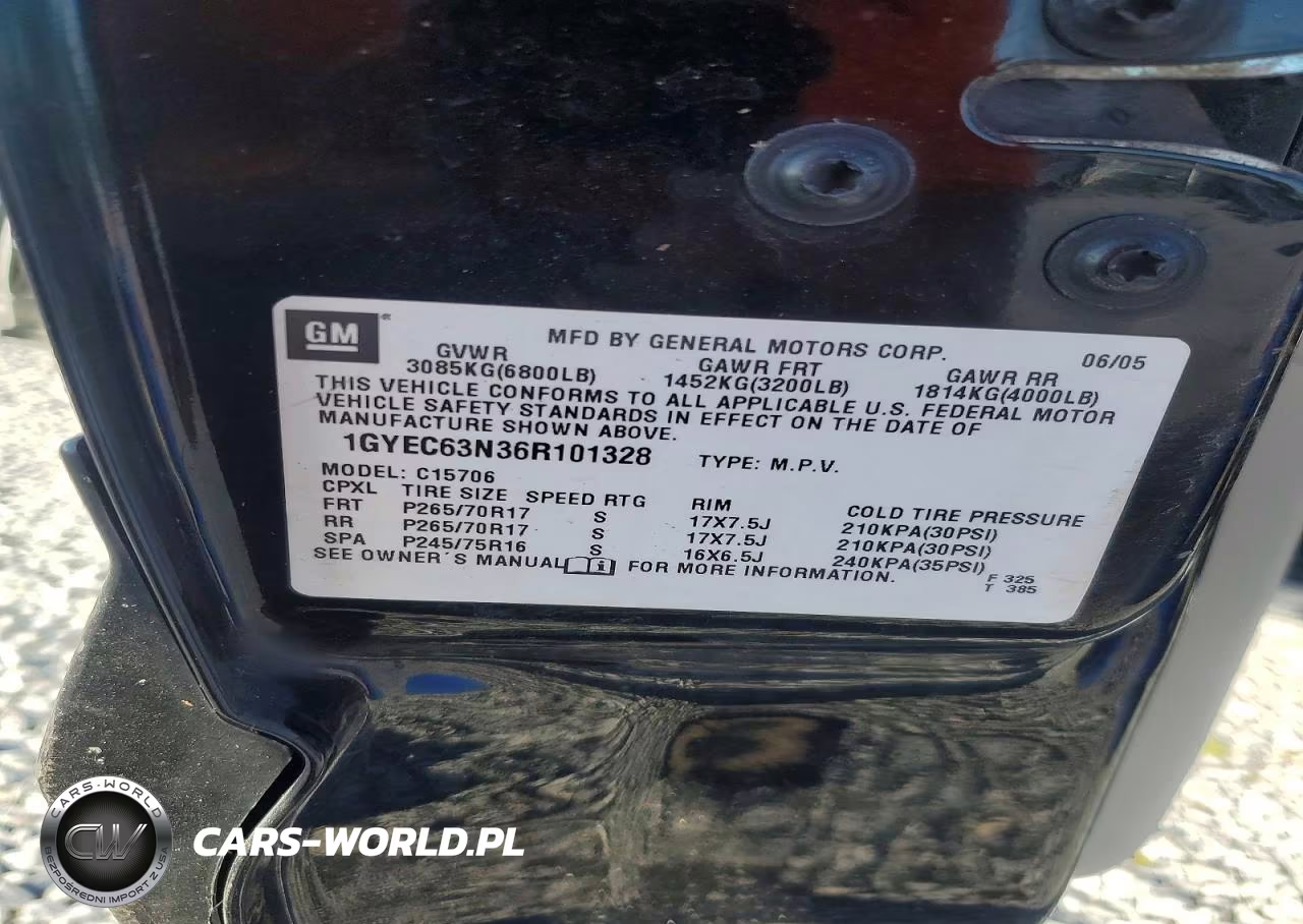 2006 Cadillac Escalade Luxury VIN:1GYEC63N36R101328 - 13