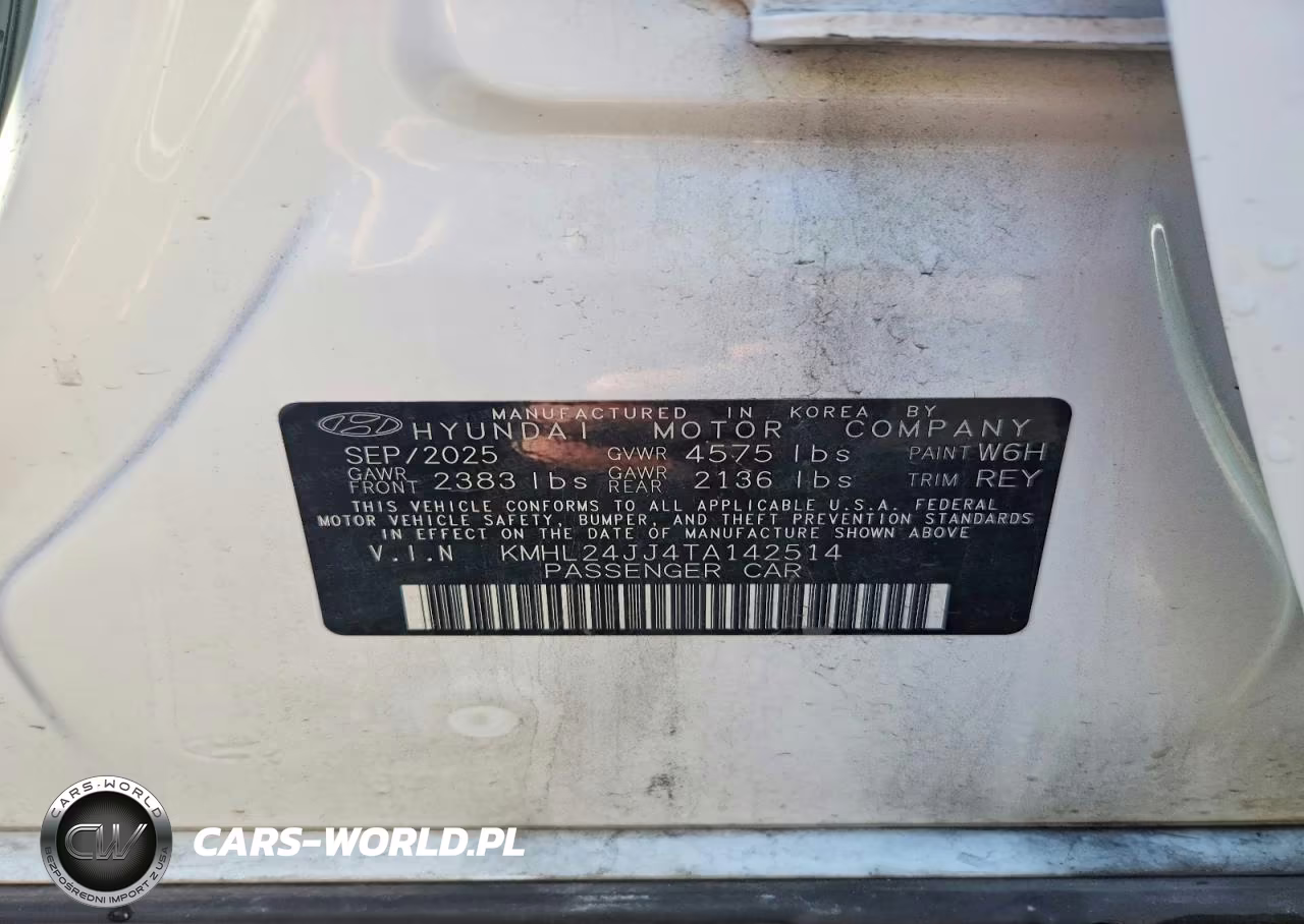 2026 Hyundai Sonata Hybrid Blue VIN:KMHL24JJ4TA142514 - 13