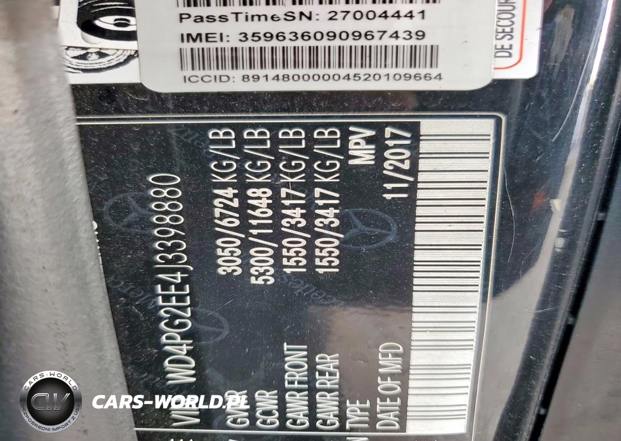 2018 Mercedes-Benz Metris VIN:WD4PG2EE4J3398880 - 14