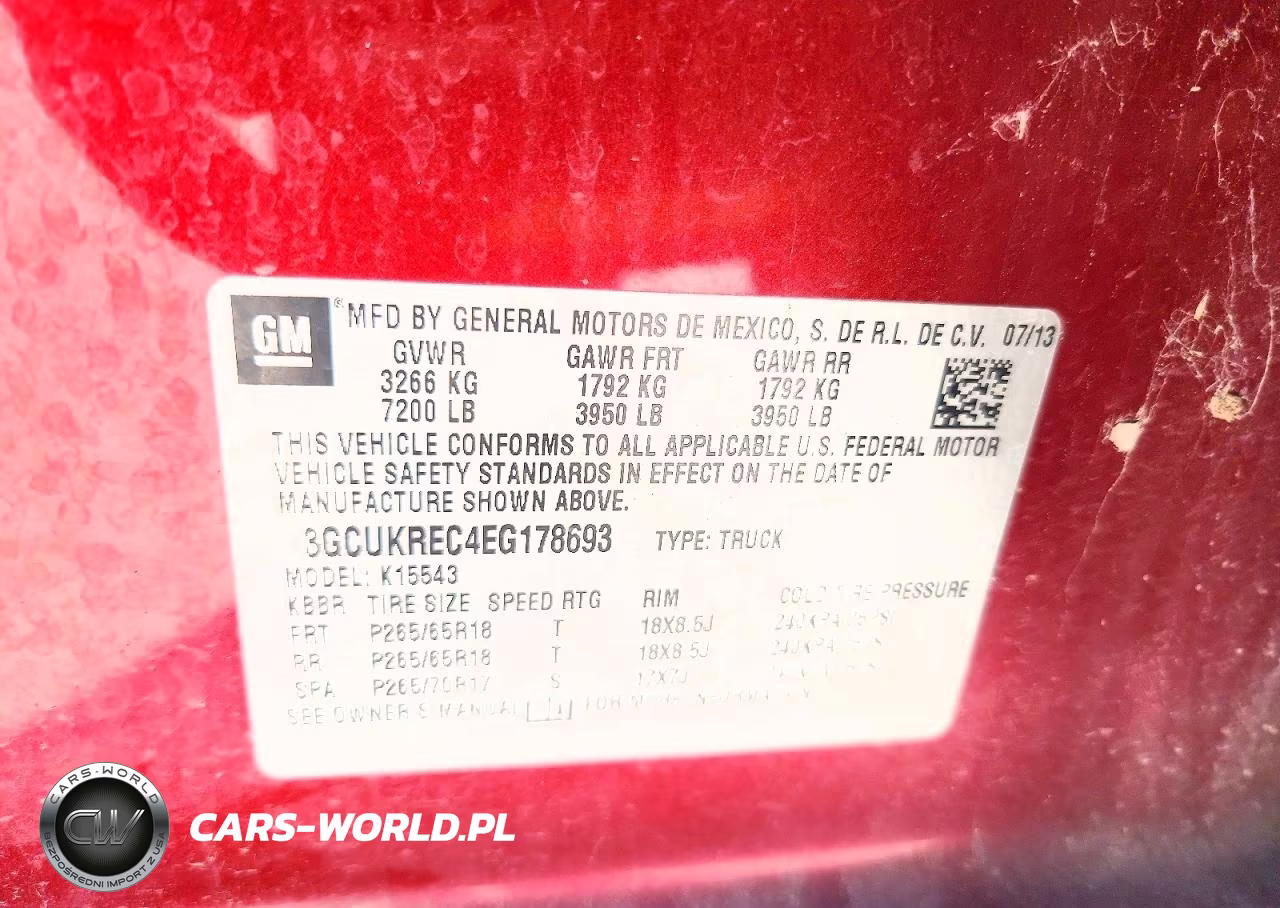 2014 Chevrolet Silverado K1500 Lt VIN:3GCUKREC4EG178693 - 12