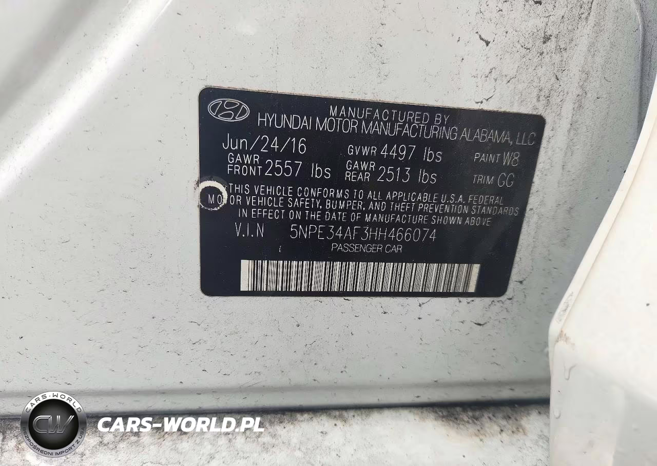 2017 Hyundai Sonata Sport VIN:5NPE34AF3HH466074 - 12