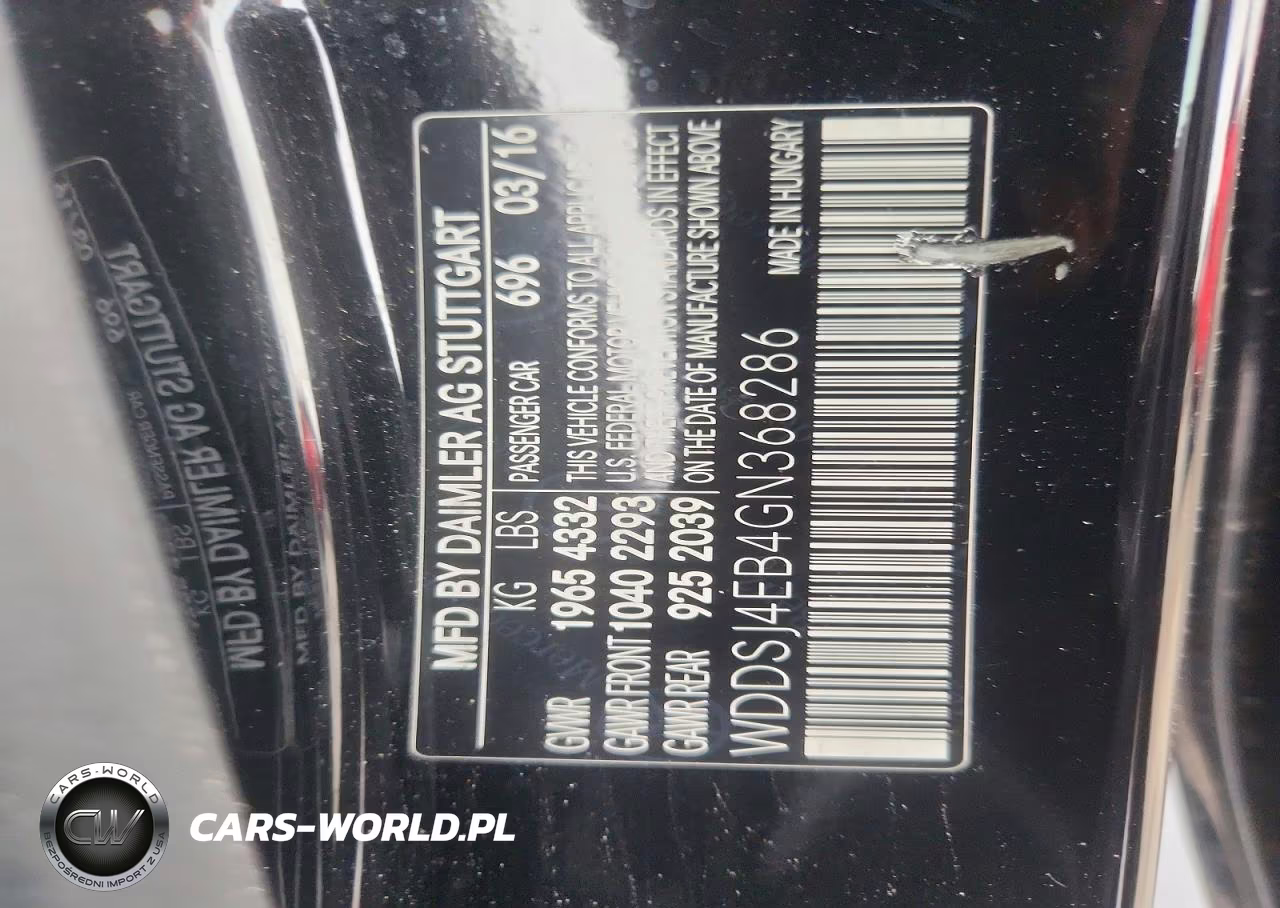 2016 Mercedes-Benz Cla 250 VIN:WDDSJ4EB4GN368286 - 13