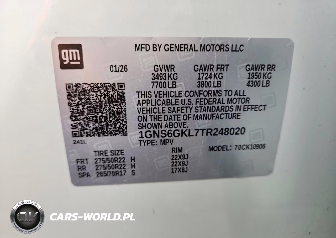 2026 Chevrolet Suburban K1500 High Country VIN:1GNS6GKL7TR248020 - 13