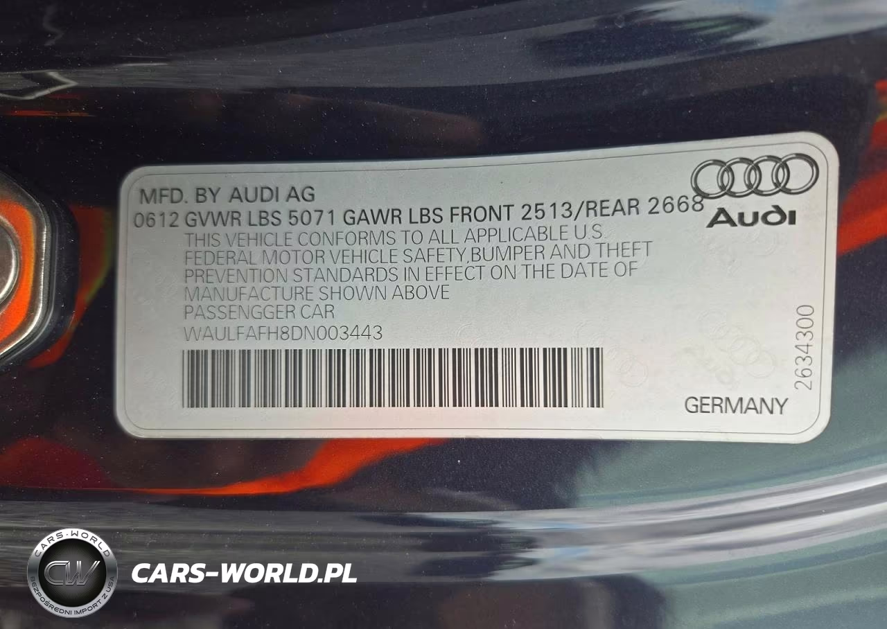 2013 Audi A5 Premium Plus VIN:WAULFAFH8DN003443 - 12