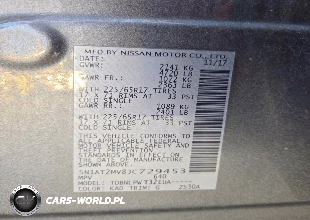 2018 Nissan Rogue S VIN:5N1AT2MV8JC729453 - 13