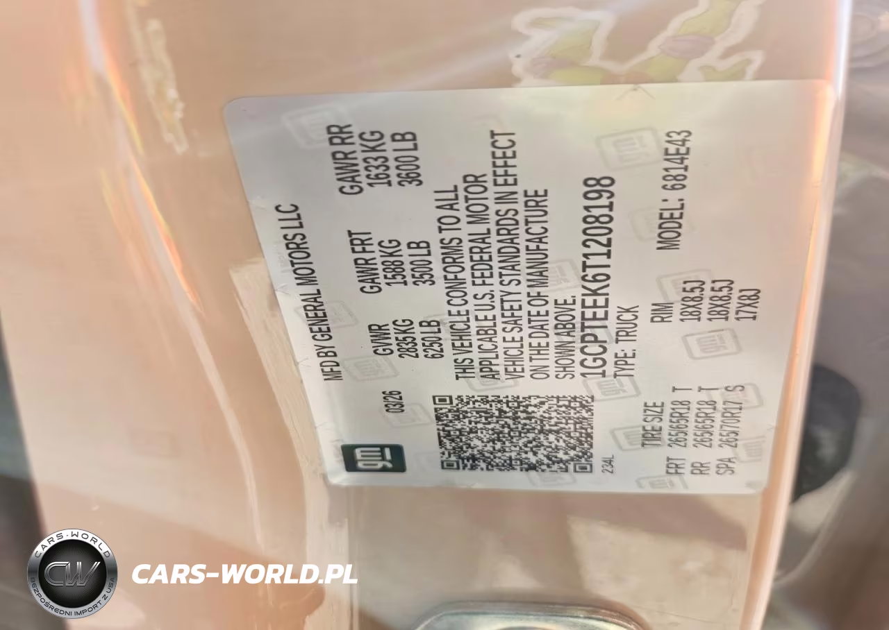 2026 Chevrolet Colorado Trail Boss, 4Wd VIN:1GCPTEEK6T1208198 - 12