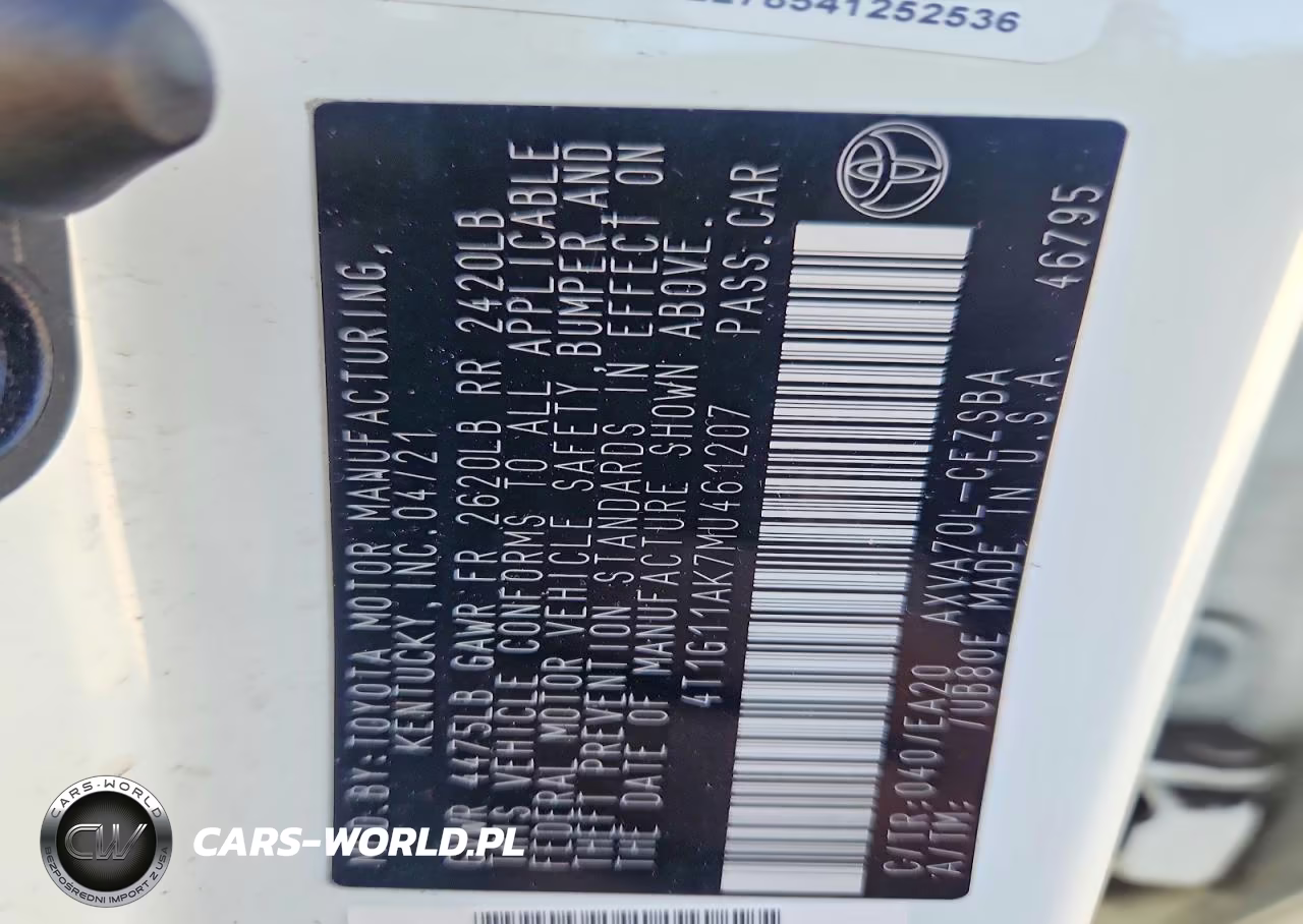 2021 Toyota Camry Se VIN:4T1G11AK7MU461207 - 13