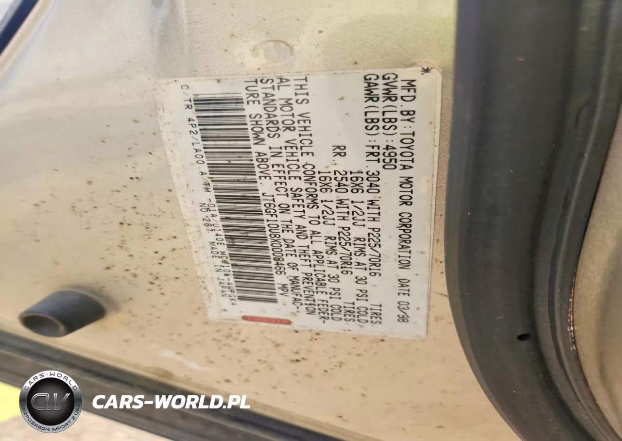 1999 Lexus Rx 300 VIN:JT6GF10U8X0008466 - 13