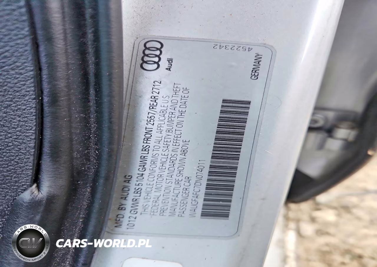 2013 Audi A6 Premium Plus VIN:WAUGFAFC7DN074011 - 12