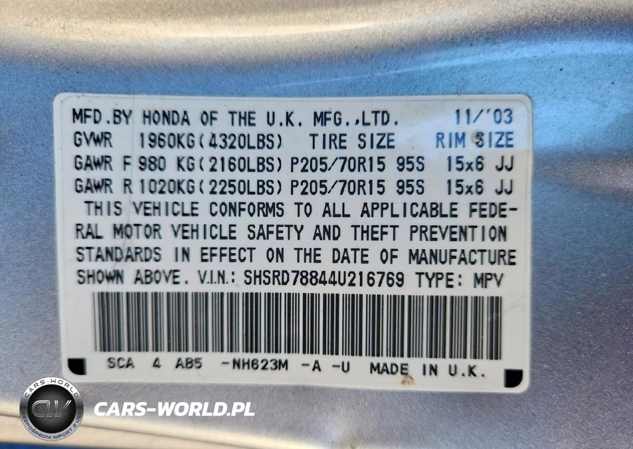 1997 Honda Crv VIN:SHSRD78844U216769 - 13