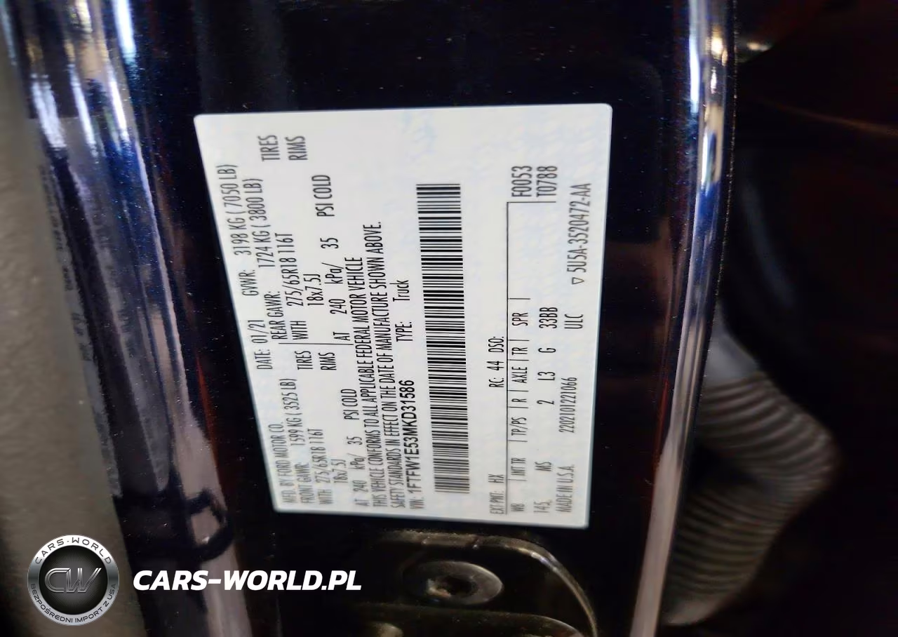 2021 Ford F150 Supercrew VIN:1FTFW1E53MKD31586 - 12