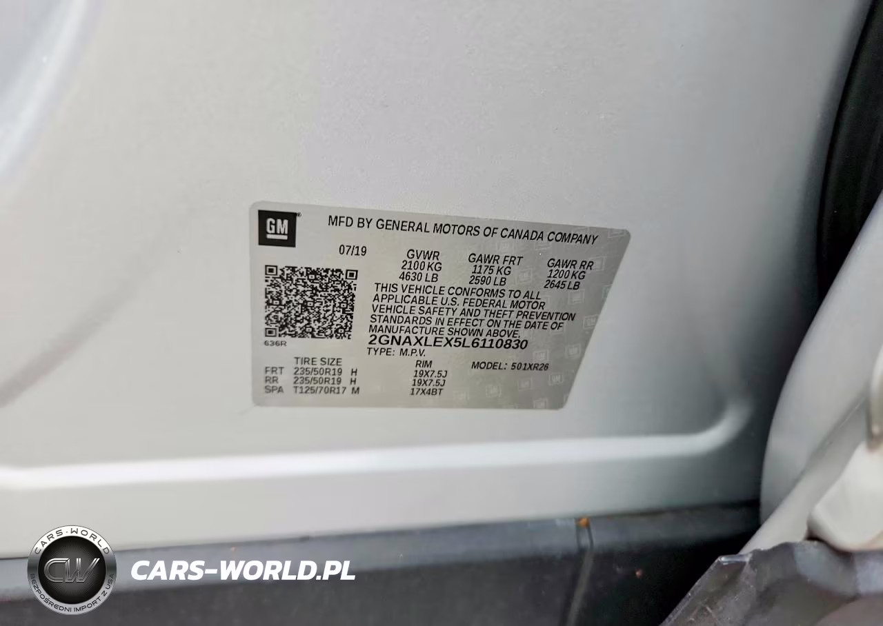 2020 Chevrolet Equinox Lt VIN:2GNAXLEX5L6110830 - 14